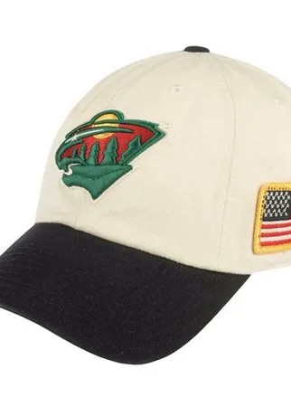 Бейсболка AMERICAN NEEDLE арт. 43572A-MNW Minnesota Wild United NHL (кремовый / черный), размер UNI