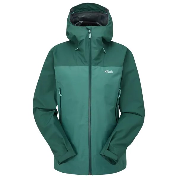 Дождевик Rab Women's Arc Eco, цвет Green Slate/Eucalyptus