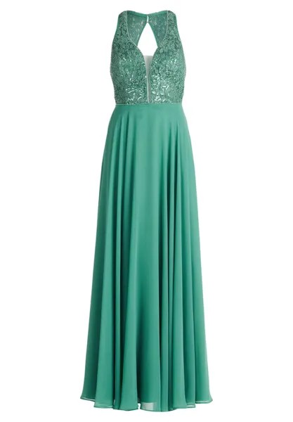 Вечернее платье с пайетками Vera Mont, зеленый