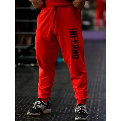 Брюки Inferno Style Брюки спортивные INFERNO style Б-001-001, размер XL, красный