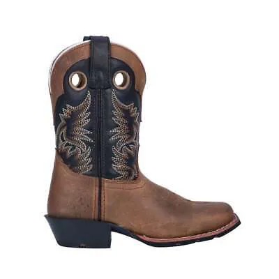 Ботинки Dan Post Rascal Square Toe Cowboy Youth Boys Black, Brown Casual Boots DP