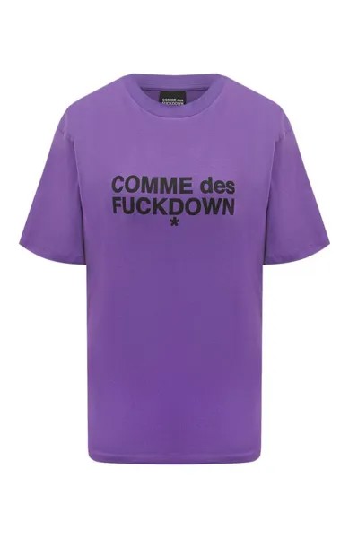 Хлопковая футболка Comme des Fuckdown