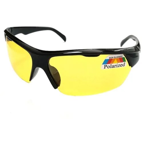 Солнцезащитные очки Premier fishing, клабмастеры, поляризационные, черный