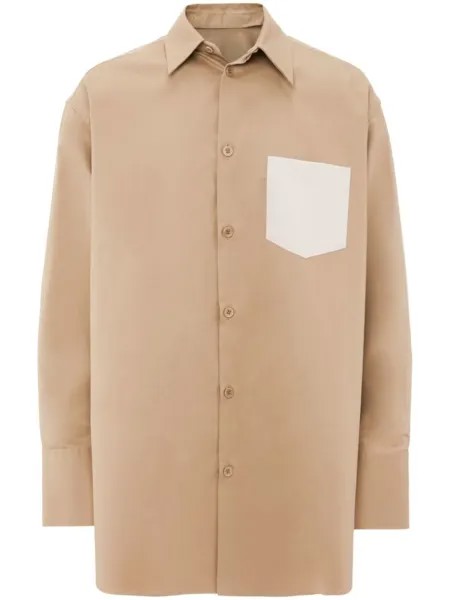 JW Anderson рубашка со съемным воротником, нейтральный цвет