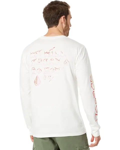 Футболка с длинным рукавом Volcom Featured Artist Sam Ryser Long Sleeve Tee, белый