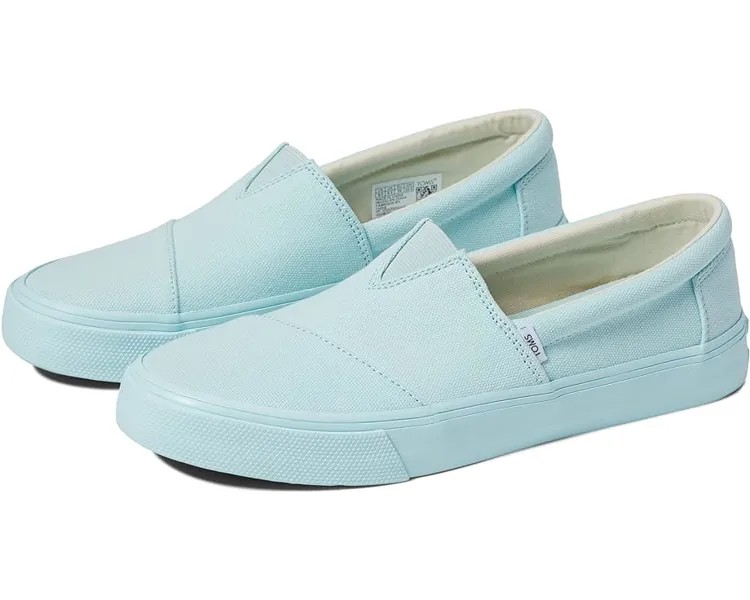 Кроссовки TOMS Alpargata Fenix Slip-On, цвет Soft Blue Washed Canvas