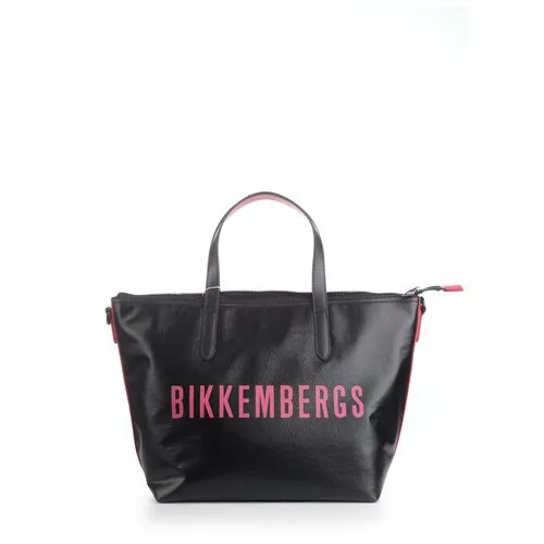 Сумка  шоппер BIKKEMBERGS повседневная, черный