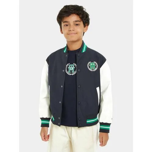 Бомбер TOMMY HILFIGER, размер 12Y [METY], синий