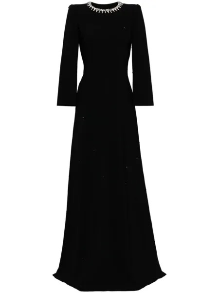 Jenny Packham креповое платье Mars, черный