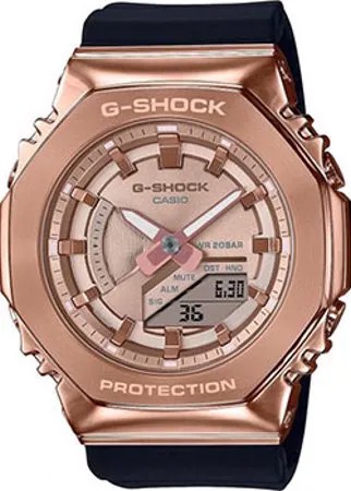 Японские наручные  мужские часы Casio GM-S2100PG-1A4ER. Коллекция G-Shock