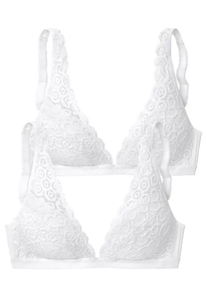 Бюстгальтер без косточек PETITE FLEUR Bralette BH, цвет 2xweiß