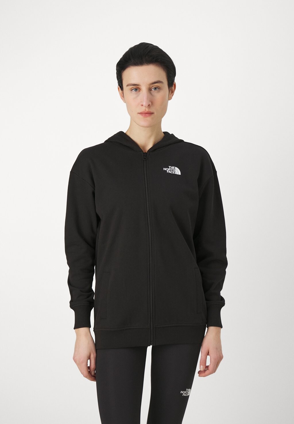 Толстовка SIMPLE DOME HOODIE LIGHT LOOP BACK The North Face, цвет black