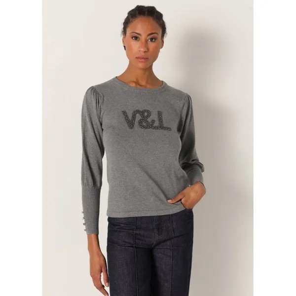 Свитер Victorio & Lucchino Round Neck, серый