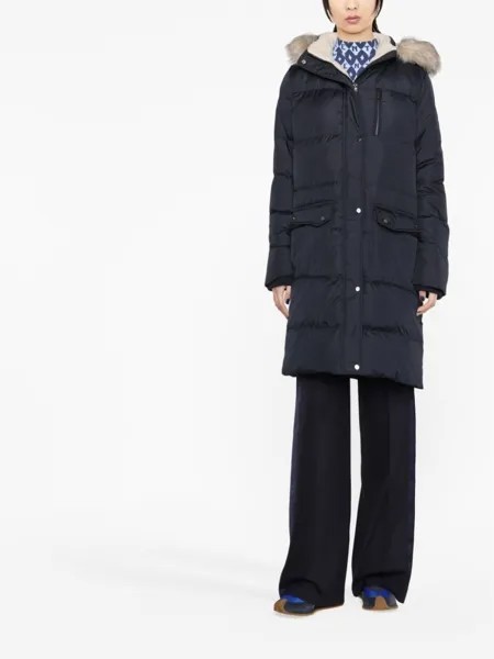 Lauren Ralph Lauren пуховик с капюшоном, синий