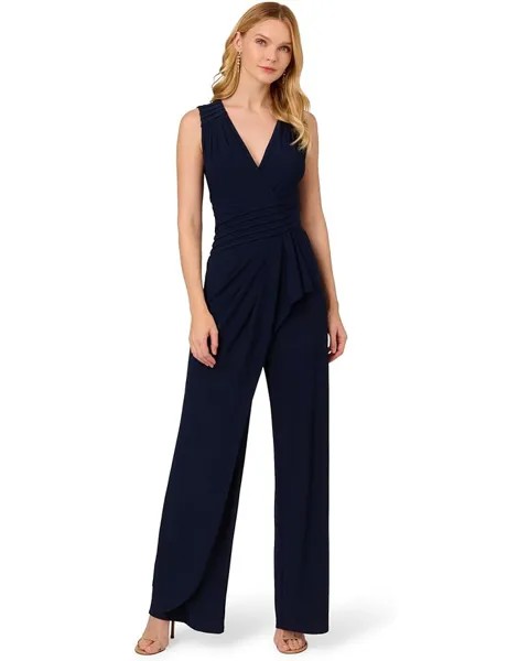 Брюки Adrianna Papell Pintuck Jersey Jumpsuit, цвет Midnight