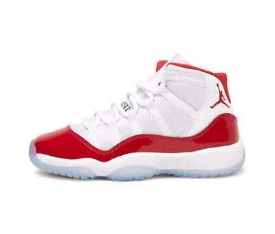 Кроссовки Big Kids Jordan 11 Retro Cherry белые/красно-черные (378038 116)