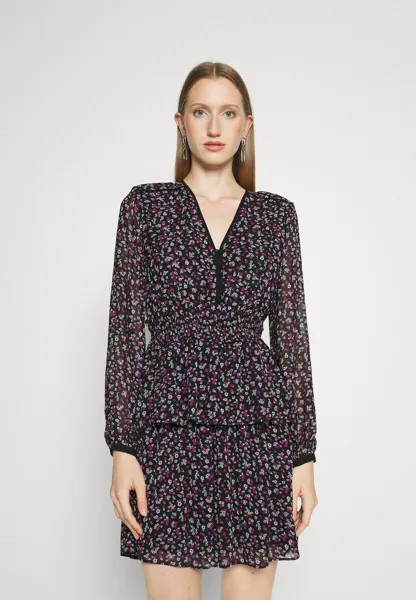 Блузка The Kooples, черный/розовый