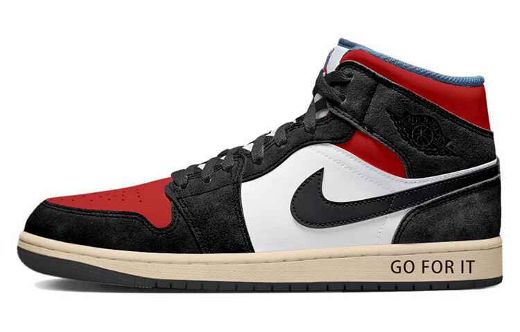 Кроссовки Air Jordan 1 Vintage Basketball Shoes Men High-top Red, красный