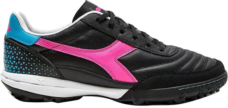 Футбольные бутсы Diadora Calcetto GR LT для газона, черный/розовый