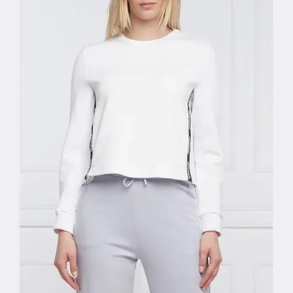 Укороченная толстовка Emporio Armani, белый