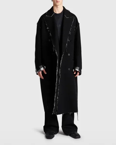 Мужское пальто с необработанными краями Balenciaga
