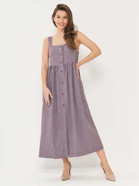 Сарафан женский BE YOU 7221-30040 коричневый 52 RU
