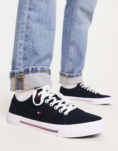 Синие кеды Tommy Hilfiger Core из корпоративной ткани