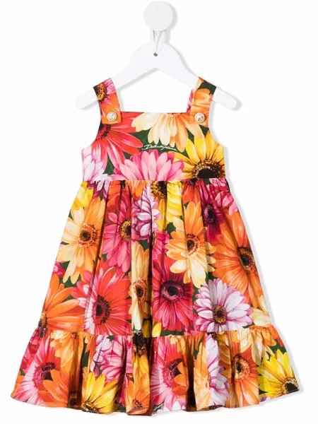Dolce & Gabbana Kids платье без рукавов с цветочным принтом