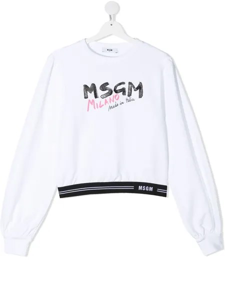 MSGM Kids толстовка с логотипом