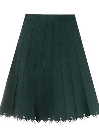 Sandro Paris декорированная юбка А-силуэта