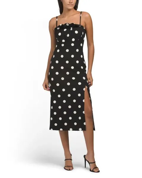 Платье миди Lucia с оборками на шее Rachel Rachel Roy, цвет Polka Dot