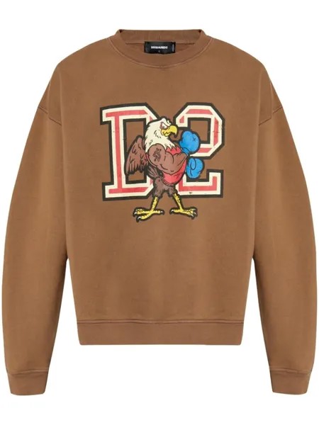 Dsquared2 толстовка DSQUARED2 D2, коричневый