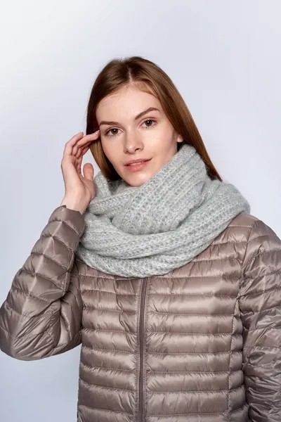 Снуд женский Baon B359552 silver melange, 160х30 см