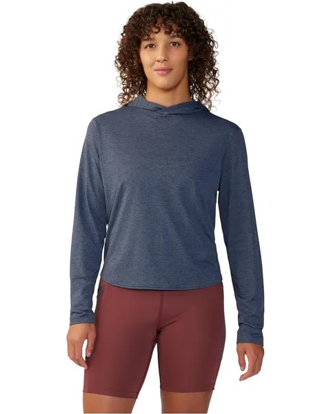Худи Mountain Hardwear Sunblocker Long Sleeve, цвет Blue Slate Heather