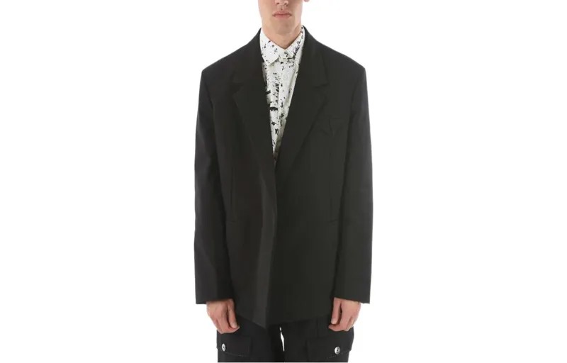 Деловой костюм мужской черный Bottega Veneta, черный