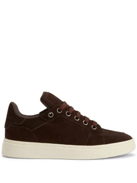 Giuseppe Zanotti кроссовки GZ94 с нашивкой-логотипом, коричневый