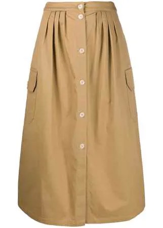 Semicouture юбка миди с карманами карго