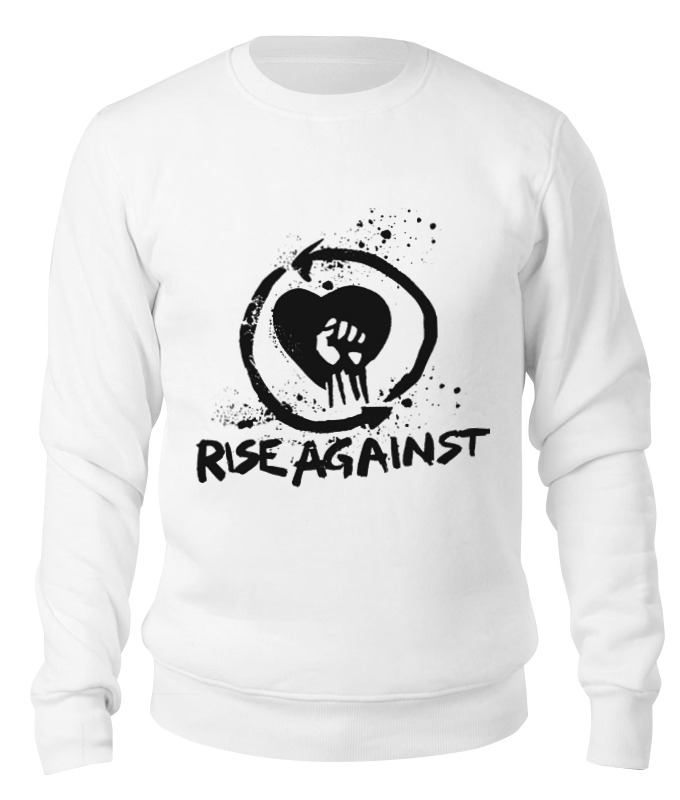 Свитшот унисекс Printio Rise against белый XS