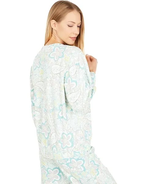 Толстовка SUNDRY Paisley 3/4 Sleeve Sweatshirt, цвет Pigment Paper