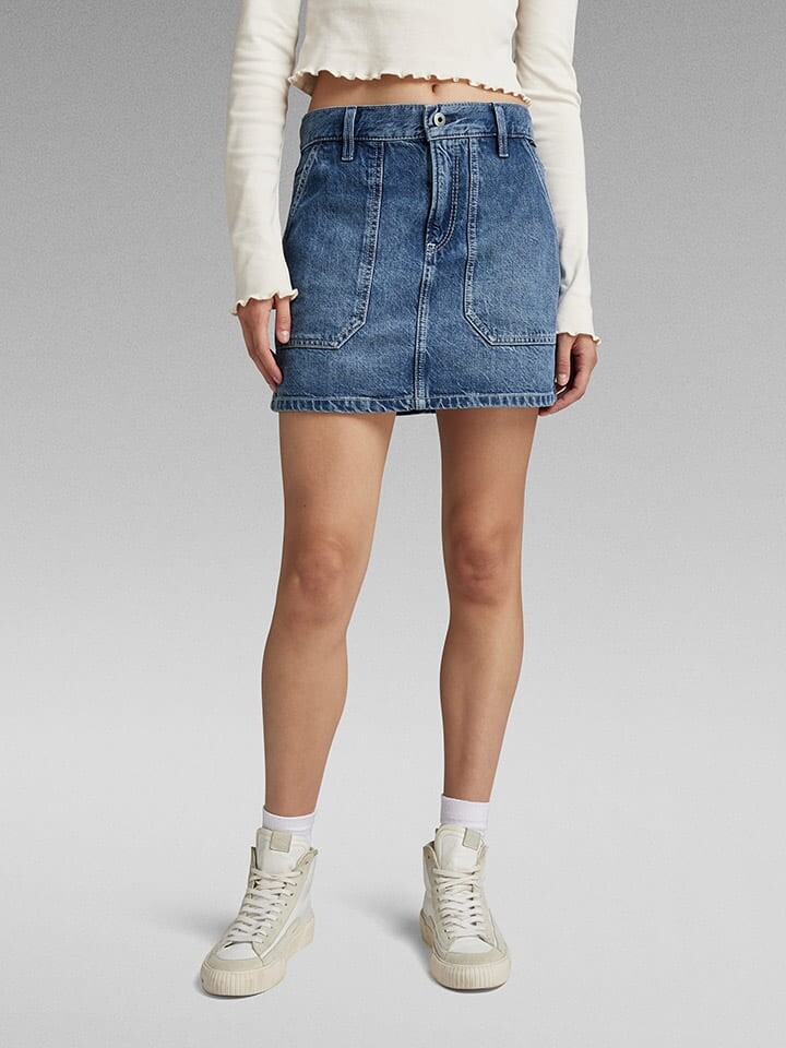 Мини-юбка G-Star Jeans, синий