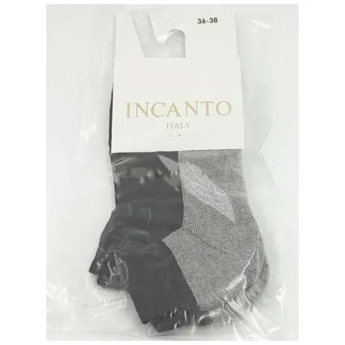 Носки Incanto, размер 2, серый, черный