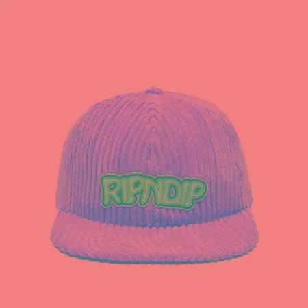 Кепка RIPNDIP Intertwined 6 Panel Corduroy, цвет бежевый