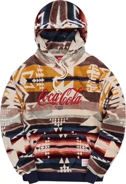 Худи Kith x Coca-Cola x Pendleton Terry Williams 3 Hoodie 'Ivory/Multi', кремовый