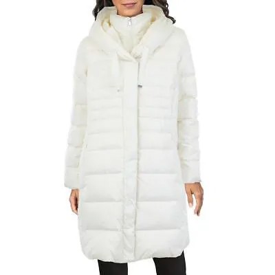 Женское стеганое пуховое пальто с нагрудником и комбинезоном больших размеров Tahari Mia