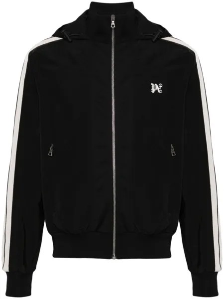 Palm Angels спортивная куртка с монограммой, черный