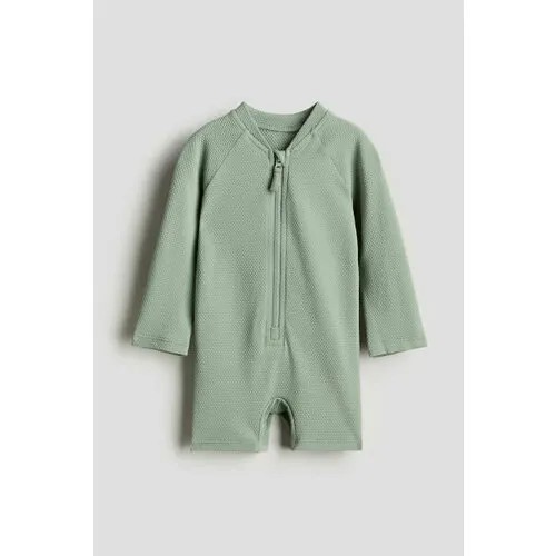 Комбинезон для плавания H&M, размер 74/80, светло-зеленый
