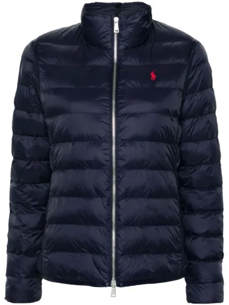 Polo Ralph Lauren пуховик с вышивкой Polo Pony, синий