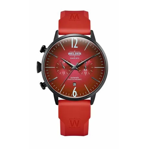 Наручные часы Welder мужские WWRC520, 45 мм, черный, красный