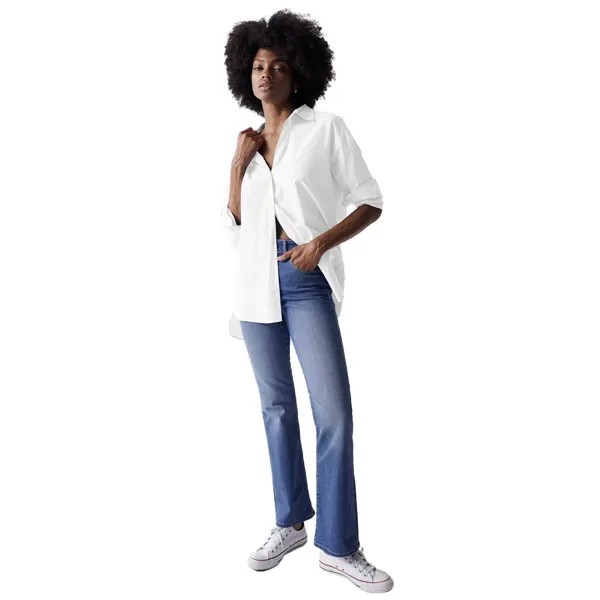 Рубашка Salsa Jeans Oversize Poplin, белый