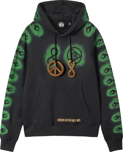 Худи Stussy x Dries Van Noten Embroidered Hoodie 'Black', черный